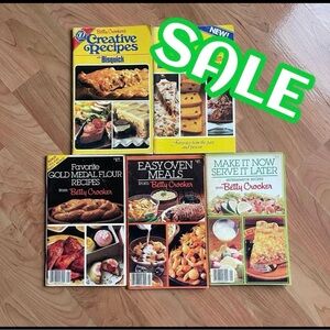 Vintage 1980 1983 1984 Betty Crocker Cookbook Magazines Bundle of Five